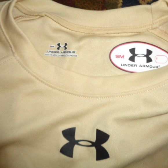 NWT Under Armour Loose Fit Heat Gear Tee  - Tan Color - Training Top - Picture 2 of 5